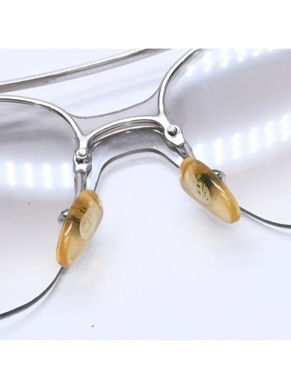 Dior Rimless Sunglasses Silver Gray Gradient Lens Eyewear